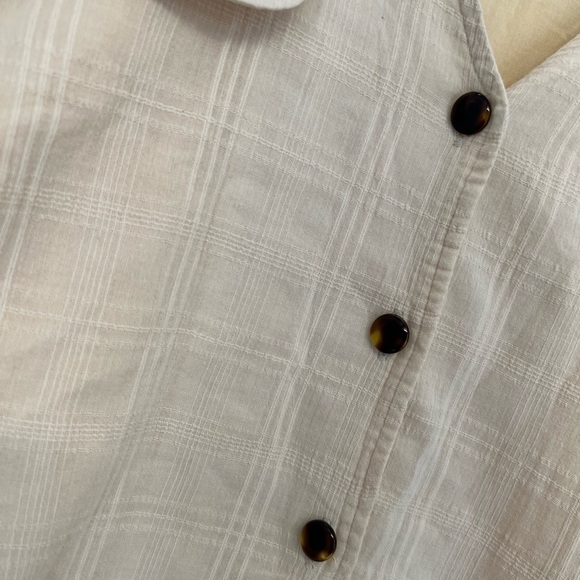 Callahan Creme Kira Tortoise Button Front Skirt & Fiona Button Up Matching Set - Picture 4 of 13